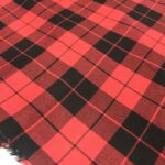 Tissu écossais Tartan - Rouge