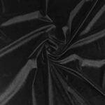 Tissu  velours bi-stretch Lisse - Noir