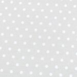 Tissu coton enduit cretonne Oeko-tex Pois blanc - Naturel