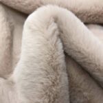 Tissu fausse fourrure "Lapin" - Rose poudré