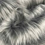 Tissu fausse fourrure "poil long" - Gris