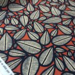 Tissu Lin/Viscose Lima édition Thevenon Paris - Noir fond rouge OEKO-TEX