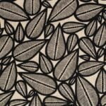 Tissu Lin/Viscose Lima édition Thevenon Paris - Noir fond vanille OEKO-TEX