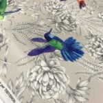 Toile de coton  Forever édition Thevenon Paris fond galet OEKO-TEX