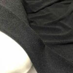Tissu jersey "Pare-battage" grande largeur 200 cm  - Noir