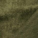 Tissu lainage véritable Teddy Sweat 20% Laine - Vert kaki