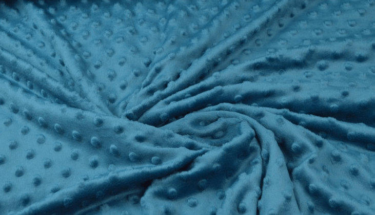 Tissu Minky à Pois, Haute Qualité, Corail - Au Mètre, Par 50