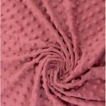 tissu doudou uni minky vieux rose