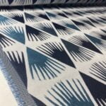 Jacquard bleu éventail