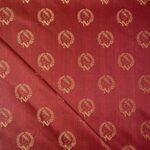 Tissu jacquard empire Napoléon Couronne N°1 - Rouge