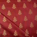 Tissu jacquard empire Napoléon Médaillon - Rouge