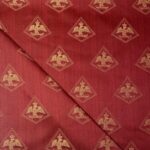 Tissu jacquard empire Napoléon Aigle Impérial - Rouge
