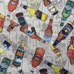 Toile de coton Bières - Multicolore