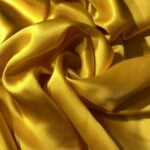 Satin de soie uni Edizione Gianni di Roma - Jaune