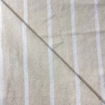 Toile coton rayures Saint trop - Blanc