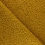 Tissu lainage bouclette Oreo - Jaune moutarde