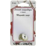 Boutons magnétiques à clipser x1 - 18mm bronze