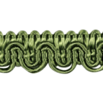 Lézarde satiné 11mm - Vert olive