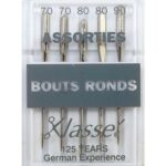 Aiguilles machines bouts ronds assorties 70/80/90