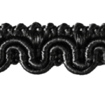 Lézarde satiné 11mm - Noir