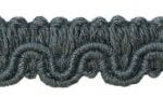 Lézarde wave viscose 11mm - Gris anthracite