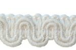 Lézarde wave viscose 11mm - Crème