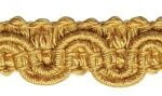 Lézarde wave viscose 11mm - Moutarde