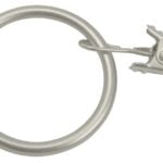Anneaux pince crocodile 35mm 10 pièces - Nickel mat