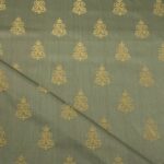 Tissu jacquard empire Napoléon Médaillon - Vert
