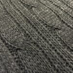 Tissu lainage tricot 50% laine - N°1 Gris anthracite