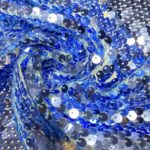 Tissu Sequin - Bleu