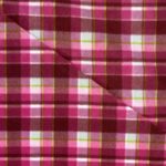 Tissu polaire imprimé - Petits carreaux, rose, blanc, vert