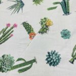 Tissu jacquard Cactus - Multicolore