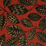 Tissu jacquard Sira édition Thevenon Paris - Fond rouge