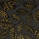 Tissu jacquard Sira édition Thevenon Paris - Fond gris anthracite