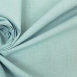 Tissu cretonne coton uni - Bleu glacier
