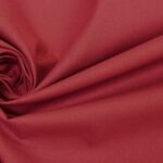 Tissu cretonne coton uni - Bordeaux