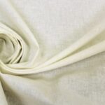 Tissu cretonne coton uni - Écru