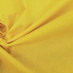 Tissu cretonne coton uni - Jaune