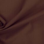 Tissu cretonne coton uni - Marron