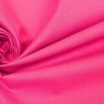 Tissu cretonne coton uni - Rose fuchsia