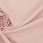 Tissu cretonne coton uni - Rose poudré
