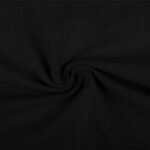 Tissu jersey coton uni - Noir