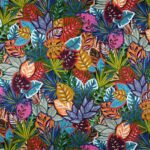 Tissu coton enduit cretonne Oeko-tex Lokoli - Multicolore