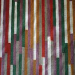 Tissu jacquard velours Andina - Multicolore, rouge, vert, violet