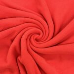 Tissu polaire uni - Rouge