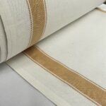 Tissu torchon au mètre anti-peluche Largeur 0.60cm - Moutarde