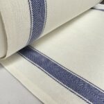Tissu torchon au mètre anti-peluche Largeur 0.60cm - Bleu