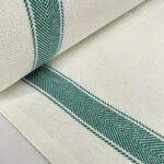 Tissu torchon au mètre anti-peluche Largeur 0.60cm - Vert foncé