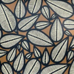 Papier peint Lima Noir Fond Cumin édition Thevenon Paris